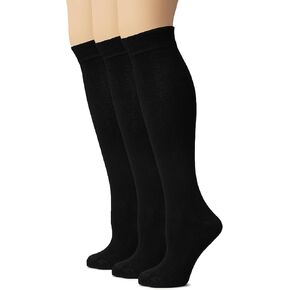 جوارب طويلة للركبة من القطن للسيدات من Hugh Ugoli، جوارب طويلة للزي المدرسي ناعمة، خفيفة الوزن، مقاس 5-8 و8-11، 3 و4 أزواج in Kuwait