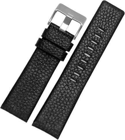 CZKE Leather watchband for Diesel DZ7395 DZ7370 DZ7257 DZ7430 Watch Band Soft Cowhide Strap Rivet 24m 26mm 28mm for Men Women (Color : Black Black Rivet, Size : 24mm) in Saudi Arabia