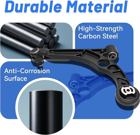 10Pcs Front End Suspension Kit Compatible with 2013-2016 Dodge Dart & 2015-2017 Chrysler 200, 2 Lower Control Arms with Ball Joints 2 Sway Bar Links 4 Inner Outer Tie Rods 2 Boots Replacement in Kuwait