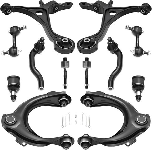 10Pcs Front End Suspension Kit Compatible with 2013-2016 Dodge Dart & 2015-2017 Chrysler 200, 2 Lower Control Arms with Ball Joints 2 Sway Bar Links 4 Inner Outer Tie Rods 2 Boots Replacement in Kuwait
