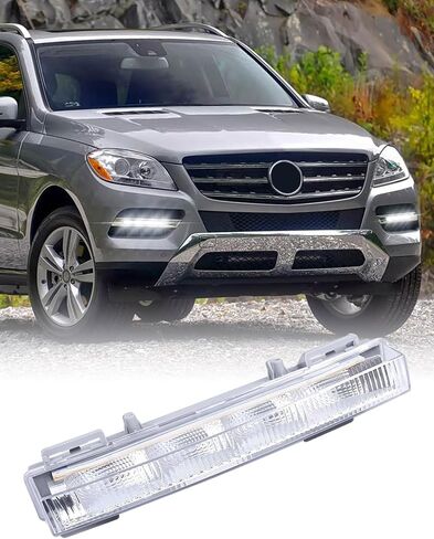 ضوء النهار الجري DRL LED مصباح الضباب متوافق مع Mercedes Benz W166 ML350 ML500 2013-2014/W166 ML550 ML63 Amg 2012-2015/X204 GLK250 GLK350 2013-2015 (جانب السائق (L:A2049065401)) in Kuwait