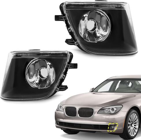 TOPUS Pair Fog Lights For 2011-2013 BMW 740i F01 740Li F02,for 2009-2013 BMW 750i F01 750Li F02,for 2010-2013 BMW 750i xDrive F01 750Li xDrive F02 63177182195 63177182196 Left & Right Side W/O Bulbs in Saudi Arabia