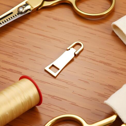 Gold Zipper Pull Replacement Zipper Repair, Zipper Slider Pull Tab, for Luggage Backpack Jacket Suitcase Coat (M) Sewing Notions and Supplies, Fasteners in Kuwait