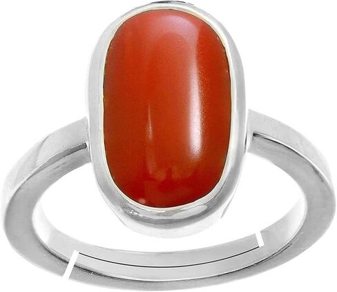 Red Coral Gemstone Ring For Men And Women Ideal Jewelry Gift By MANIBANDH in Saudi Arabia