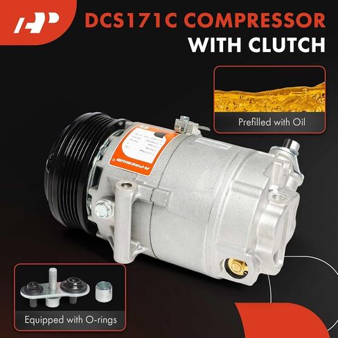 A-Premium Air Conditioner AC Compressor with Clutch Compatible with Chevrolet Corsa 2003-2008, Tornado 2004-2010, 1.8L in Saudi Arabia