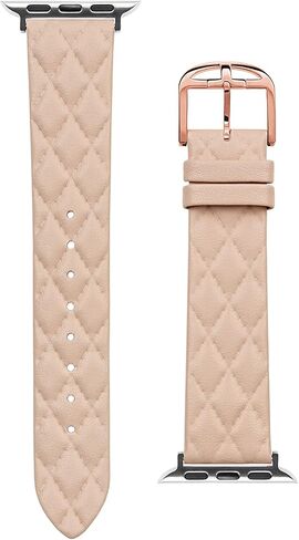 Ted Baker Pink Quilted Leather Strap for Apple Watch® (Model: BKS38F221B0) in Saudi Arabia