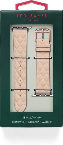 Ted Baker Pink Quilted Leather Strap for Apple Watch® (Model: BKS38F221B0) in Saudi Arabia