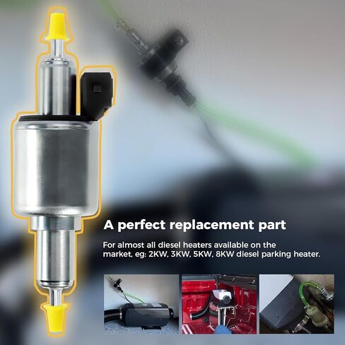 WAYSKA Diesel Heater Fuel Pump, Quieter, Parking heater Replacement Part for all diesel heaters in Kuwait