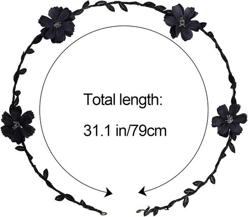 choyaxo 2 Pcs Fairy Costume Accessories Flower Arm Wraps Belts Headband Elf Costume Renaissance Accessories for Women in Saudi Arabia