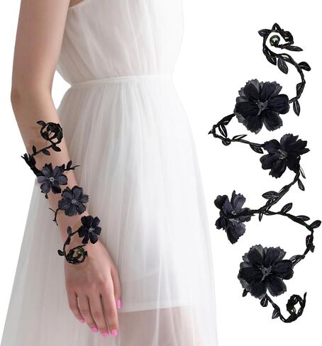 choyaxo 2 Pcs Fairy Costume Accessories Flower Arm Wraps Belts Headband Elf Costume Renaissance Accessories for Women in Saudi Arabia