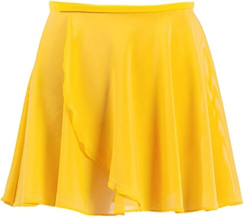 Girls Ballet Wrap Skirts Mesh Sheer Pull-on Elastic Waist Toddler Light Weight Dancewear for Leotards in Kuwait