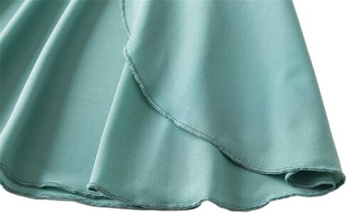 Girls Ballet Wrap Skirts Mesh Sheer Pull-on Elastic Waist Toddler Light Weight Dancewear for Leotards in Kuwait