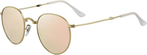 Polarized Folding Sunglasses Womens Men Lightweight Foldable Sunglass Metal Frame Oval Durable Sun Glasses Shades in Saudi Arabia