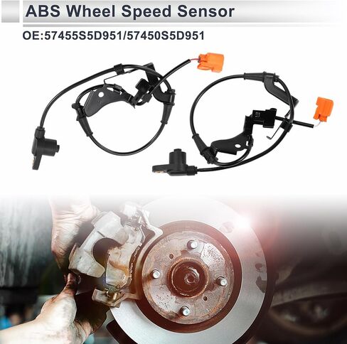 الجبهة اليسرى اليمنى ABS عجلة السرعة سينور لهوندا سيفيك 2003-2005 L4 1.7L ABS الاستشعار نظام الفرامل المضادة للقفل الاستشعار رقم 57455S5D951/57450S5D951 1 Set in Saudi Arabia
