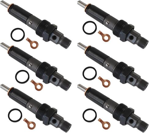6pcs Fuel Injector Pencil Nozzle Assembly 4W7017 4W-7017 Compatible with 3306 3406 3406B 3406C 3412 SR4 Engine After-Market Parts in Kuwait