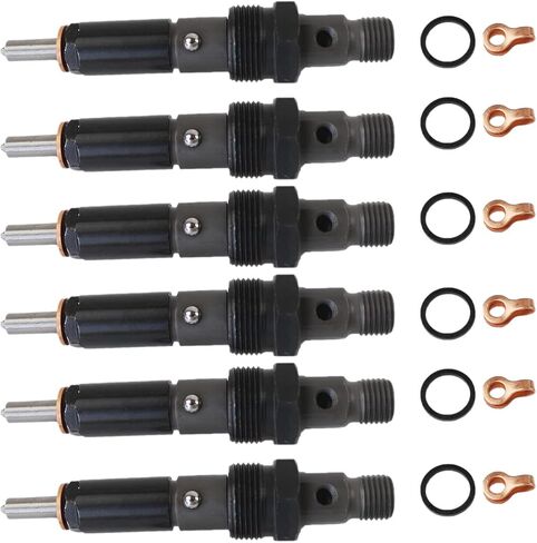 6pcs Fuel Injector Pencil Nozzle Assembly 4W7017 4W-7017 Compatible with 3306 3406 3406B 3406C 3412 SR4 Engine After-Market Parts in Kuwait