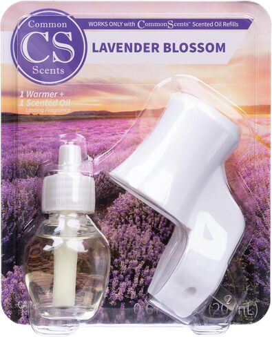 Common Scents Plug-In Essential Oils Diffuser Set - Aromatherapy Diffuser with Fragrance Oil, Wall Plug In for Home - Includes 1 Home Fragrance & 1 Oil - Crisp Pine in Saudi Arabia