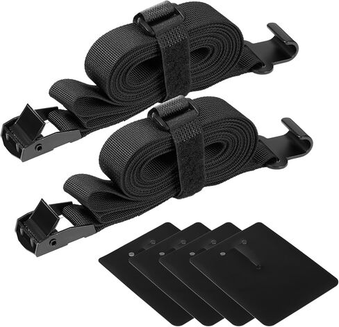 SATINIOR 2 Pcs 61 Inch Bike Rack Support Strap with 4 Car Scratch Protector, Heavy Duty Nylon Cam Buckle Cinch Straps, Adjustable Bike Rack Tie Down Straps, for Car Motorcycle Truck Trailer in Saudi Arabia