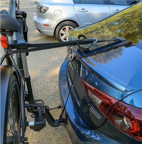 SATINIOR 2 Pcs 61 Inch Bike Rack Support Strap with 4 Car Scratch Protector, Heavy Duty Nylon Cam Buckle Cinch Straps, Adjustable Bike Rack Tie Down Straps, for Car Motorcycle Truck Trailer in Saudi Arabia
