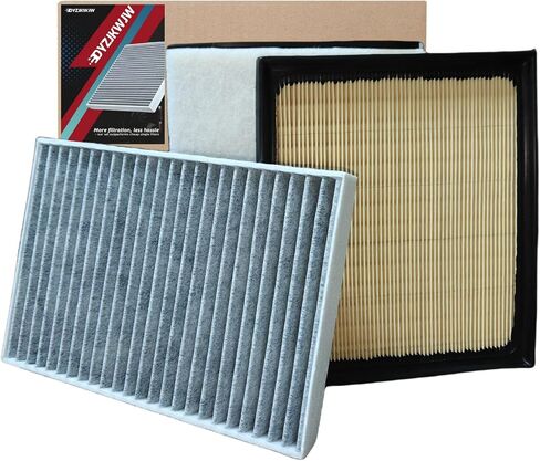 طقم فلتر هواء المقصورة والمحرك لسيارة Toyota Tundra 2022-2025، Toyota Sequoia 2023-2025، يستبدل 17801-F4010,87139-0C010,WP10652,WA11653 in Saudi Arabia