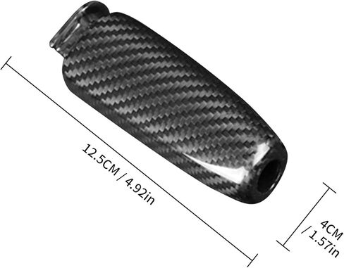Compatible with Ford Mustang 2015-2023 Carbon Fiber Original Car Handbrake Cover Set Automotive Shift Lever Modified Protection Decoration (Black) in Saudi Arabia