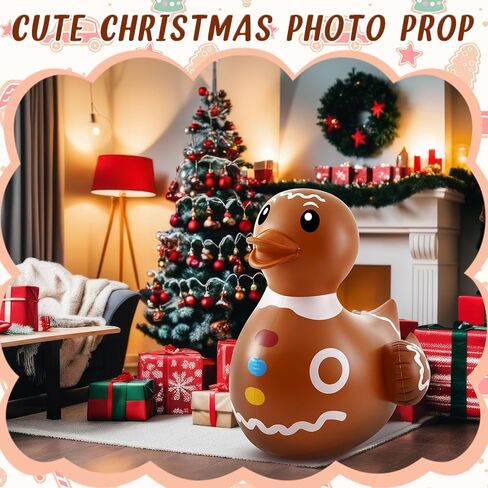 Hungdao 1 Pc 4 ft Easter Inflatable Duck Float Large Blow up Ducks Giant Rubber Duckies with Bunny Ears for Easter Party Decorations Prop Pool Yard Decoration,air Pump Not Included in Kuwait