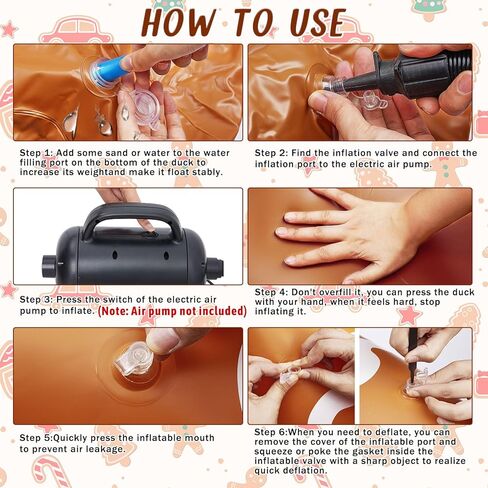 Hungdao 1 Pc 4 ft Easter Inflatable Duck Float Large Blow up Ducks Giant Rubber Duckies with Bunny Ears for Easter Party Decorations Prop Pool Yard Decoration,air Pump Not Included in Kuwait