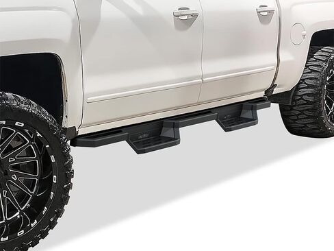 APS الفولاذ المقاوم للصدأ 6.5 بوصة Nerf Bars جيب خطوات مربعة أنبوب الروك الحرس متوافق مع تشيفي سيلفرادو جي إم سي سييرا طاقم الكابينة 07-18 in Saudi Arabia