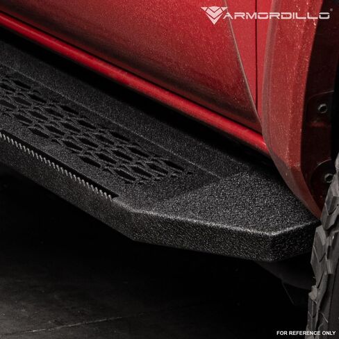 لوحات تشغيل معيارية مقاس 7 بوصات من Armordillo|متوافقة مع كابينة Ford Ranger SuperCrew (Crew) موديل 2019-2023|8735749|أسود مزخرف|قضبان Nerf ذات خطوات جانبية in Saudi Arabia