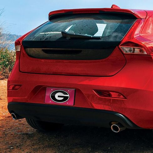 Rico Industries Georgia Bulldogs Red Laser License Plate in Saudi Arabia