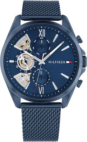 Tommy Hilfiger Men's Quartz Multifunction Watch - Stainless Steel - 5ATM/50 Meters Water Resistance - A Timeless, Modern Classic - Gift for Him - 43.5mm in Saudi Arabia