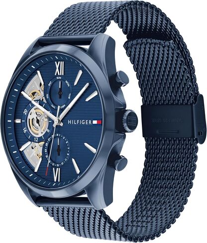 Tommy Hilfiger Men's Quartz Multifunction Watch - Stainless Steel - 5ATM/50 Meters Water Resistance - A Timeless, Modern Classic - Gift for Him - 43.5mm in Saudi Arabia
