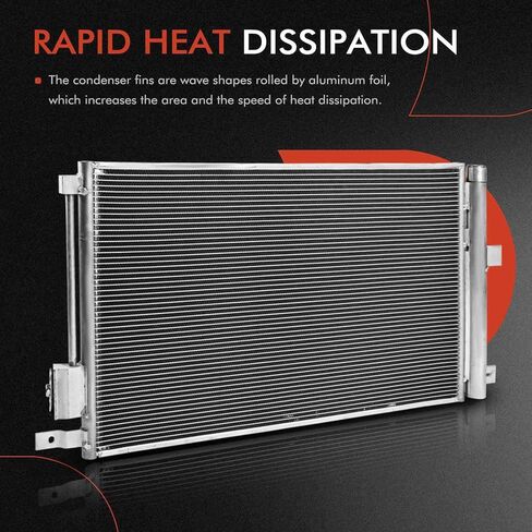 A-Premium Air Conditioning A/C Condenser Compatible with Chevrolet Colorado 2015-2020 & GMC Canyon 2015-2019, 2.5L 2.8L in Saudi Arabia