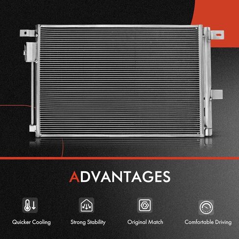 A-Premium Air Conditioning A/C Condenser Compatible with Chevrolet Colorado 2015-2020 & GMC Canyon 2015-2019, 2.5L 2.8L in Saudi Arabia