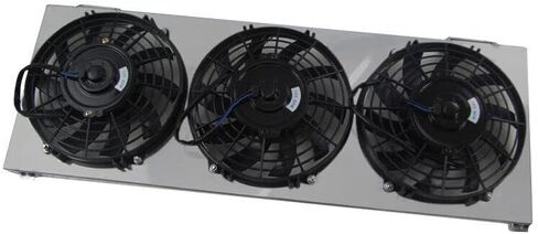 High Output Three Radiator Fan For 1991-2001 Jeep Cherokee Comanche XJ 2.5L 4.0L AT MT Performance Aluminum Shroud+Fan in Saudi Arabia