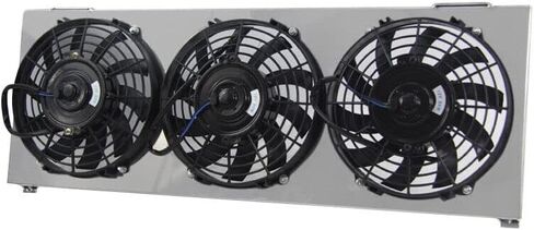 High Output Three Radiator Fan For 1991-2001 Jeep Cherokee Comanche XJ 2.5L 4.0L AT MT Performance Aluminum Shroud+Fan in Saudi Arabia