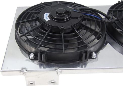 High Output Three Radiator Fan For 1991-2001 Jeep Cherokee Comanche XJ 2.5L 4.0L AT MT Performance Aluminum Shroud+Fan in Saudi Arabia