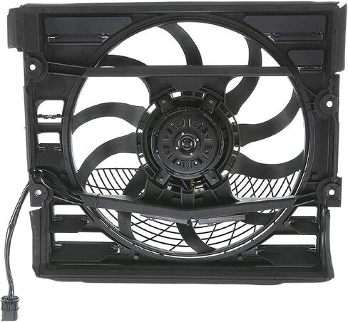 621-209 Engine Radiator Cooling Fan for BMW 740i 1997-1998 740iL 1996-1998 V8 4.4L Petrol Sedan E38 750iL 1996-1998 V12 5.4L, 344-55010-200 64548369070 64548380774 in Saudi Arabia