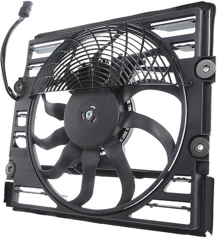 621-209 Engine Radiator Cooling Fan for BMW 740i 1997-1998 740iL 1996-1998 V8 4.4L Petrol Sedan E38 750iL 1996-1998 V12 5.4L, 344-55010-200 64548369070 64548380774 in Saudi Arabia