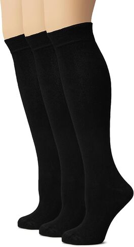 جوارب طويلة للركبة من القطن للسيدات من Hugh Ugoli، جوارب طويلة للزي المدرسي ناعمة، خفيفة الوزن، مقاس 5-8 و8-11، 3 و4 أزواج in Kuwait