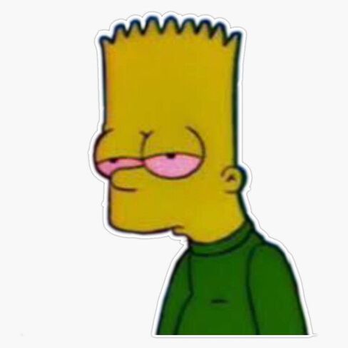 Bart Vinyl Waterproof Sticker Decal Car Laptop Wall Window Bumper Sticker 5" in Saudi Arabia