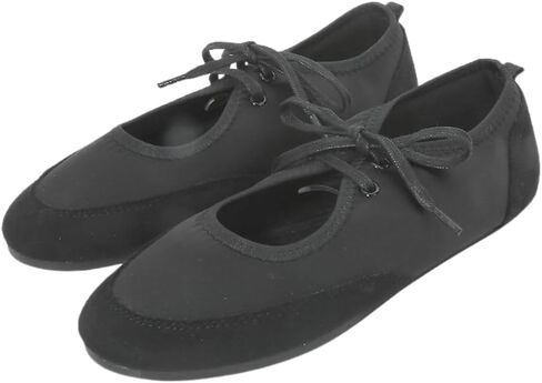 Women's Ballet Flats for Women with Bow, Comfortable Round Toe with Cross Straps, Slip On Mary Jane Ballerina Flats Shoes in Saudi Arabia