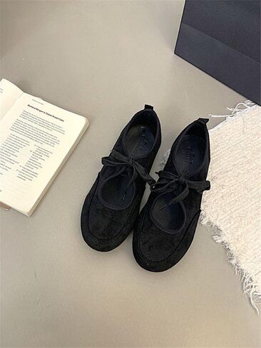 Women's Ballet Flats for Women with Bow, Comfortable Round Toe with Cross Straps, Slip On Mary Jane Ballerina Flats Shoes in Saudi Arabia