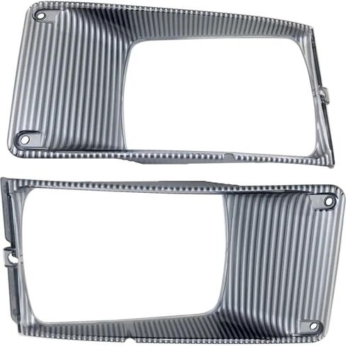 KarParts360 For Navistar 8100 1995-2003 حواف المصباح الأمامي للسائق وجانب الركاب | زوج | كروم | الثقيلة | بديل لـ IH2511100، IH2510100 | 1661764C1, 1661763C1 in Saudi Arabia
