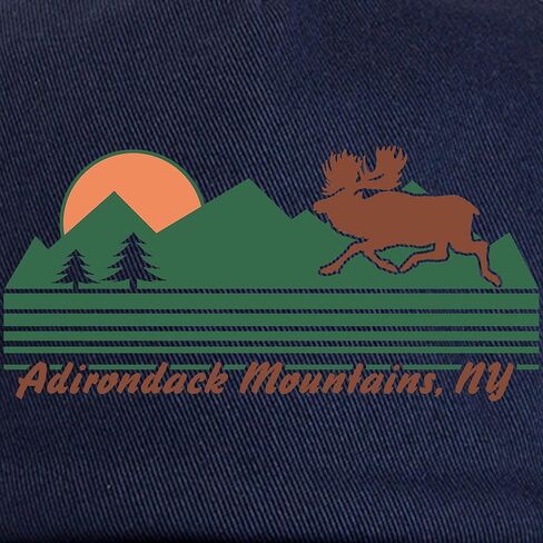قبعة CafePress Adirondack Mountains NY قبعة بيسبول قابلة للتعديل in Saudi Arabia