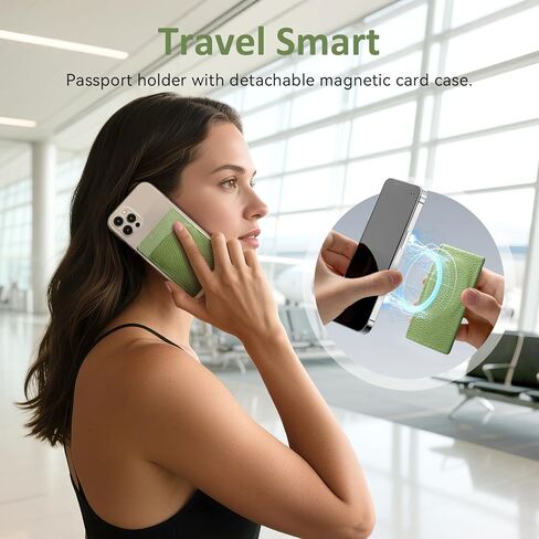 Full Grain Leather Passport Holder for Travel Women Men Passport Wallet with Airtag Slot RFID Blocking Travel Essentials Passport Cover Case Black in Kuwait