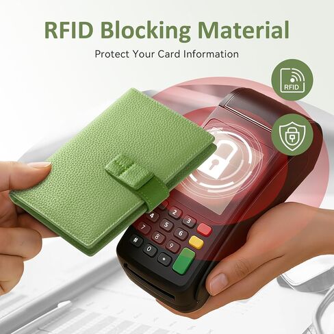 Full Grain Leather Passport Holder for Travel Women Men Passport Wallet with Airtag Slot RFID Blocking Travel Essentials Passport Cover Case Black in Kuwait