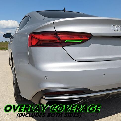 صبغة دخان الفينيل مسبقة القطع من SlickMod لسيارة Audi A5 S5 RS5 عاكس 2020-2024 (35% دخان خفيف، 4. عاكس)، SM-AUD-A5S5-2024-TLA in Saudi Arabia