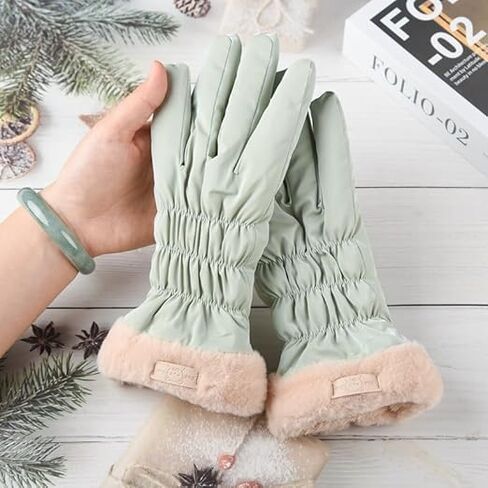 Thermal Winter Gloves for Women,Windproof Snow Gloves for Skiing Cycling Running Work in Saudi Arabia