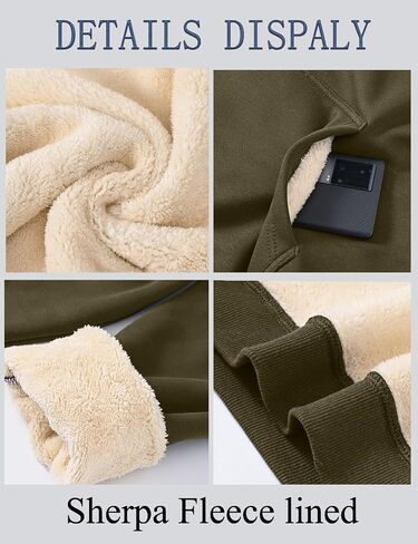 Tansozer Womens Sherpa Lined Crewneck Sweatshirt Warm Fleece Pullover Long Sleeve Winter Thermal Sweat Shirt in Saudi Arabia